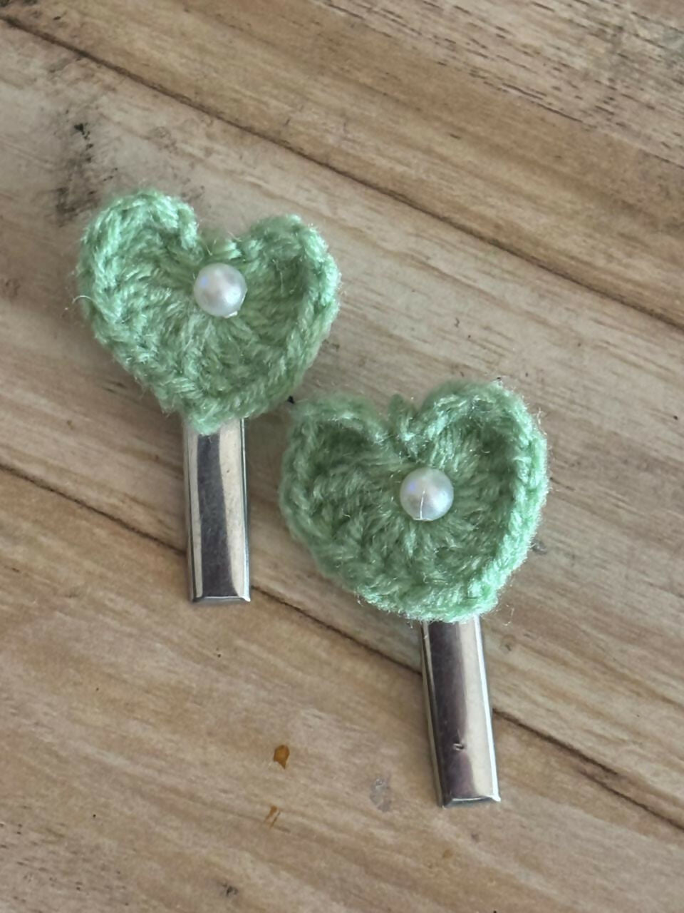 Handmade Crochet Hair Clips for Girls | Cute & Soft Baby Hair Accessories | Colorful Designer Clips