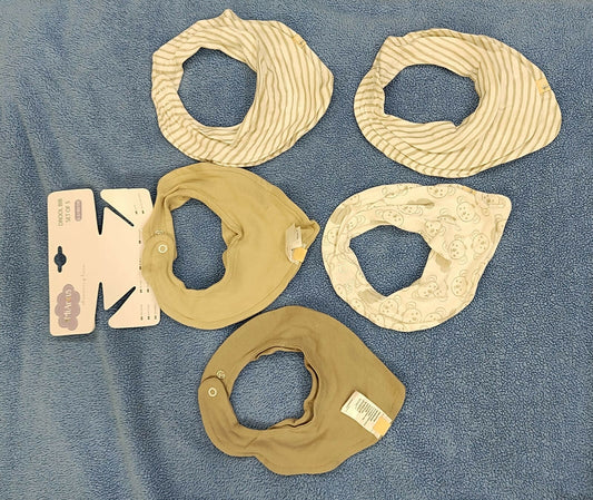 MI ARCUS Feeding, Drool Bibs for Baby Boys, Girls, Newborns(pack of 5)