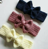 Crochet Headband/ Crochet Ear Warmer/ Crochet Bow Hairband