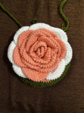Crochet Handmade Flower Shape Sling Bag