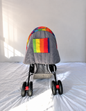Babyhug Cosy Cosmo Stroller/Pram Reversible Handle Recline Vibgyor Rainbow B177