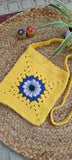 Crochet crossbody sling bag