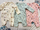 Buy NEXT Baby Sleep Suits – Pack of 3 super soft cotton onesies with 2-way zippers and built-in mitts for all-night comfort.