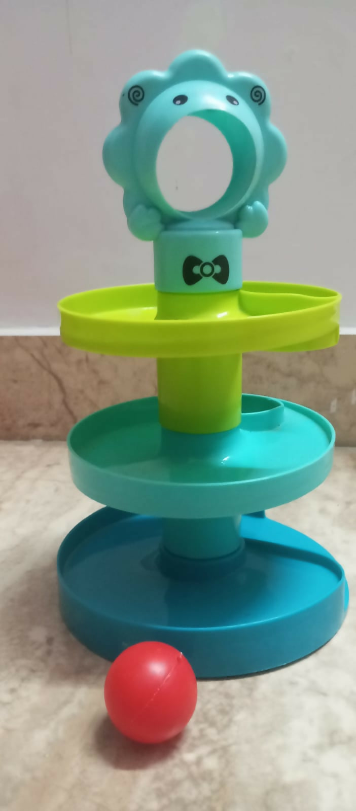 LITTLE’S pack of 6 baby toys – nesting eggs, stacking rings, rattle & more for fun learning.