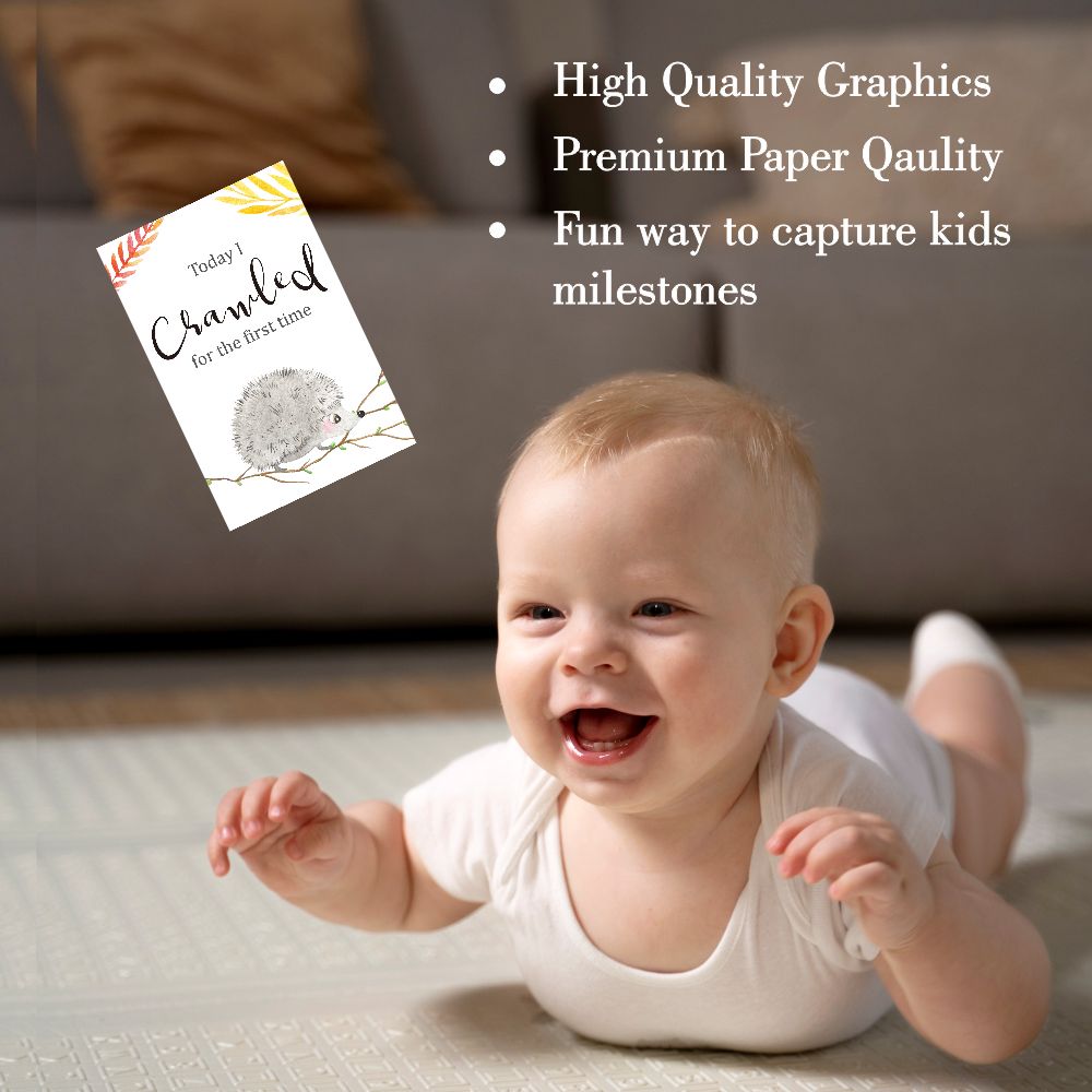 ZOOPLAY Jungle Safari Theme Baby Milestone Cards