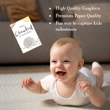 ZOOPLAY Jungle Safari Theme Baby Milestone Cards