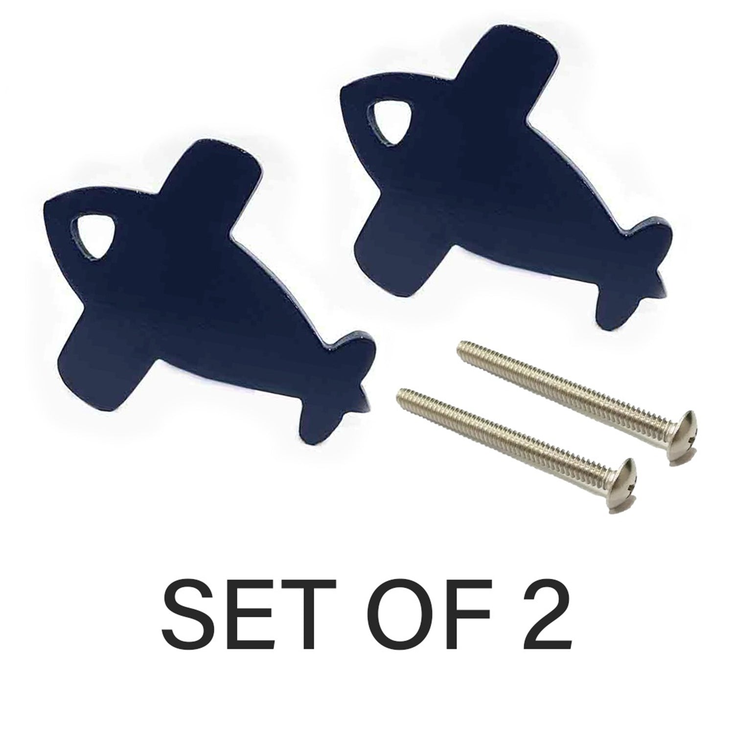 Door/ Drawer Knobs (Set of 2) Aeroplane