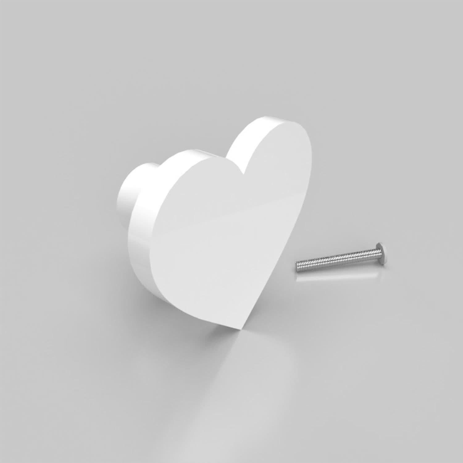 Door/ Drawer Knobs (Set of 2) Heart