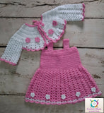 Crochet baby winter frock