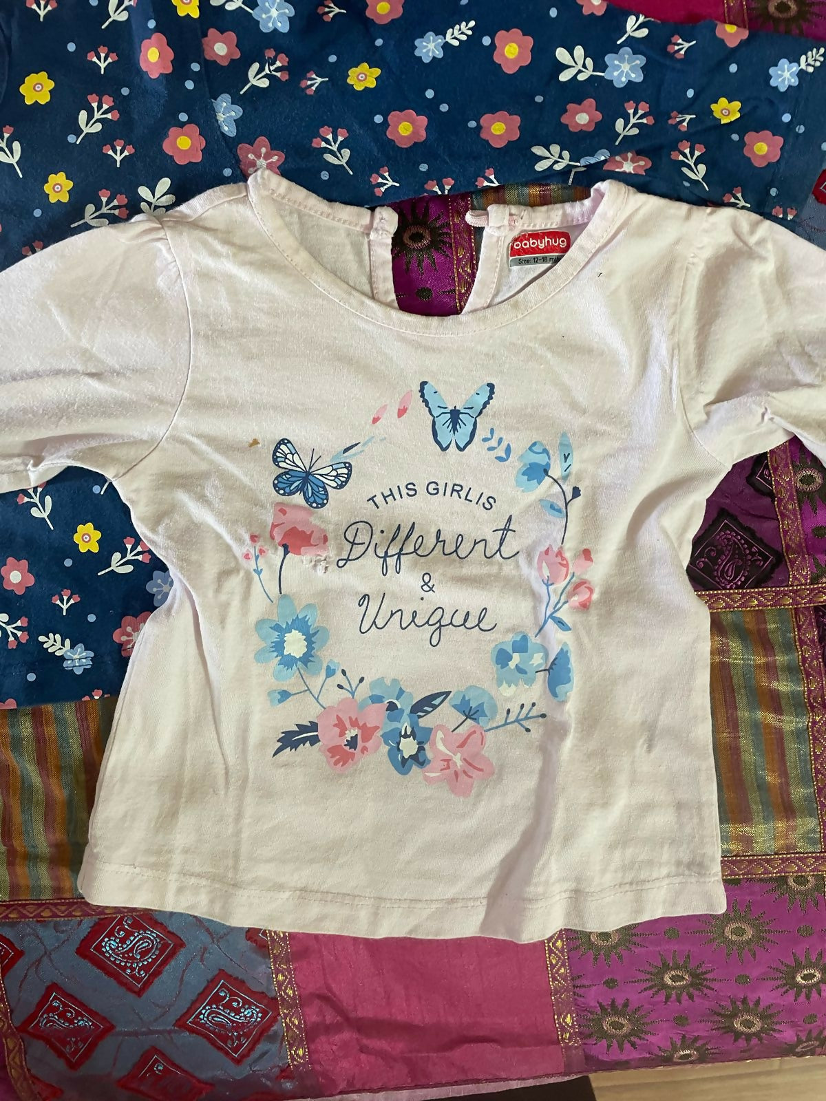 BABYHUG Tshirts Girls (Set of 2) - 0-6 months