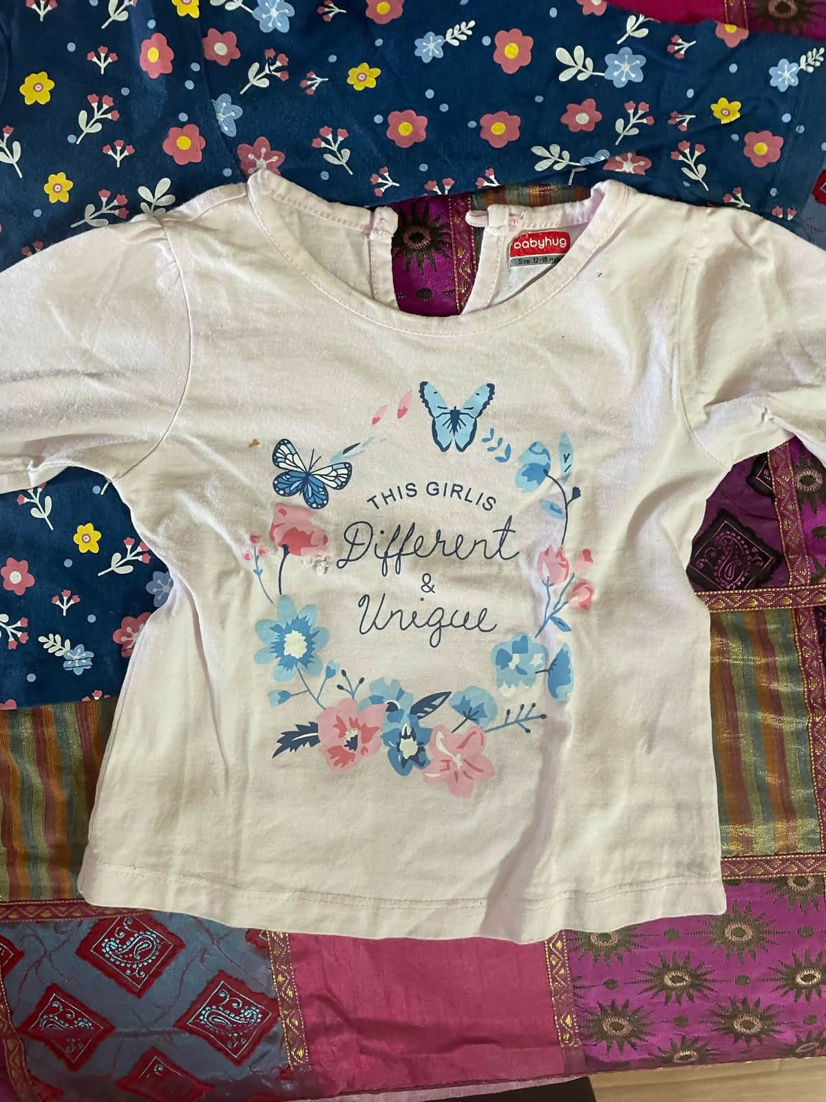 BABYHUG Tshirts Girls (Set of 2) - 0-6 months
