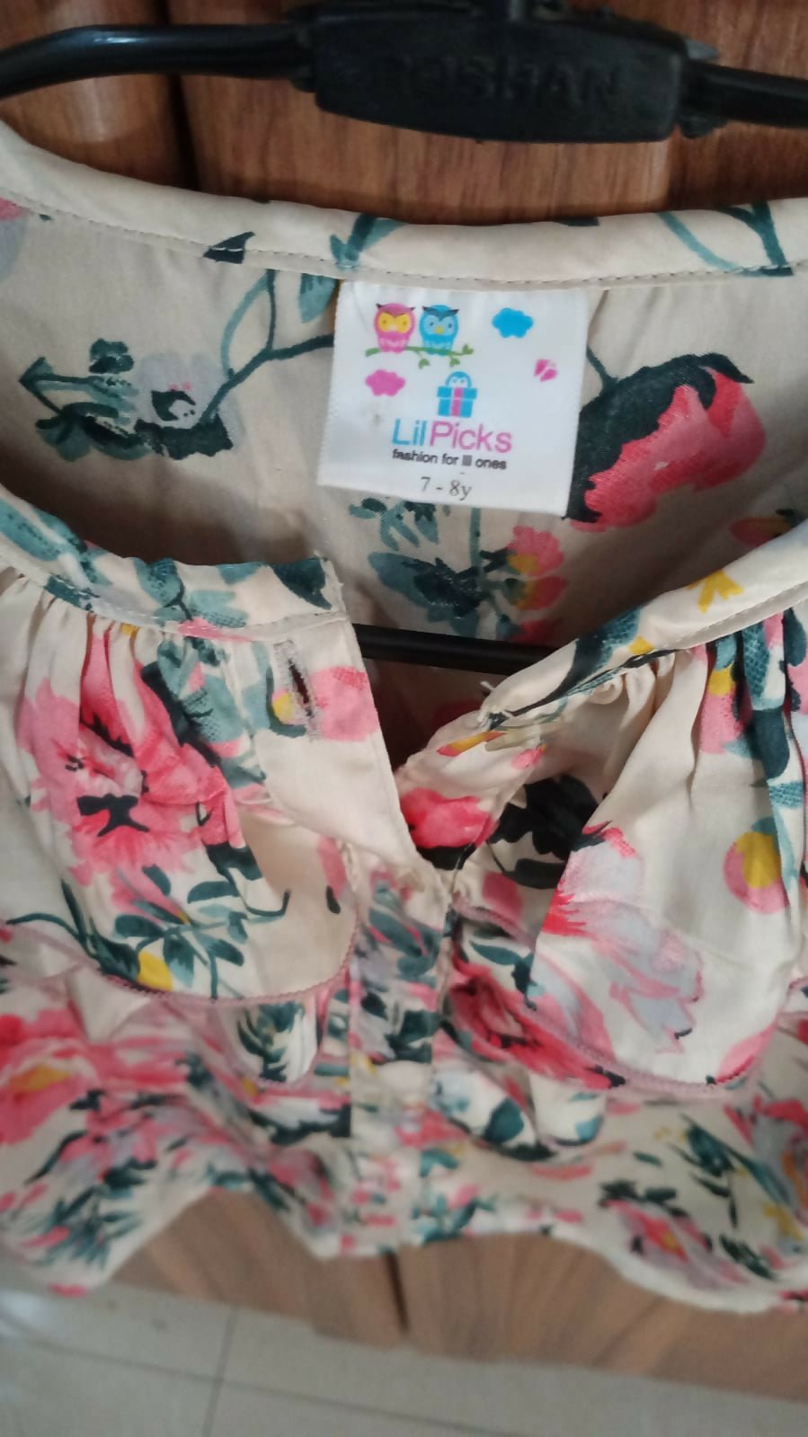 Beautiful satin frilled top