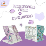 I LEARNNGROW Book Shelves + Book Reading Stand