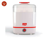LUVLAP 3 in 1 steriliser sterilizer for baby bottles and accessories with efficient steam sterilization, multi-function design, and convenient cleaning support for feeding essentials.