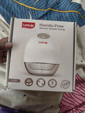 LUVLAP Handsfree/Wearable Breast Pump featuring a compact wearable design, adjustable pumping settings and comfortable fit for convenient hands-free breast milk expression at home, work or while travelling.