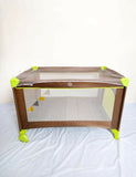 LUVLAP Sunshine Baby Playpen Travel Cot Foldable with Mosquito Net