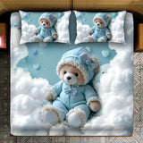 FAIRY TALES 7D Digital Print Super King Size Bedsheet Set With 2 Pillow Covers