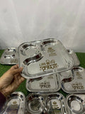 Personalised Snack 2 Partition Thali Set