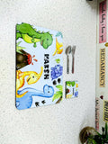 Personalized Kids Dinner Placemat Combo Set