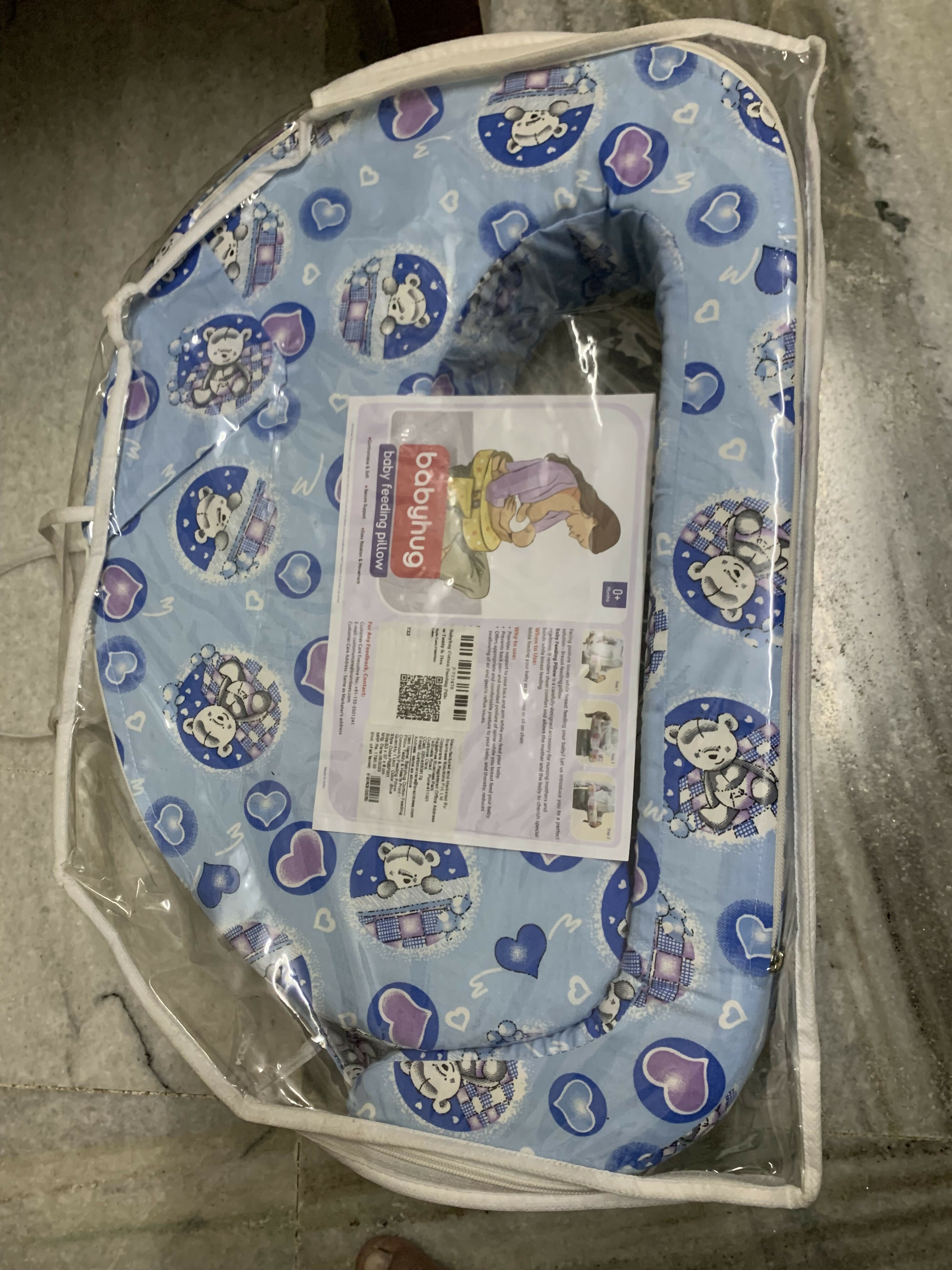 Feeding Pillow featuring soft cushioning and a supportive curved design to help provide a comfortable positioning setup during everyday breastfeeding, bottle feeding and nursing sessions.