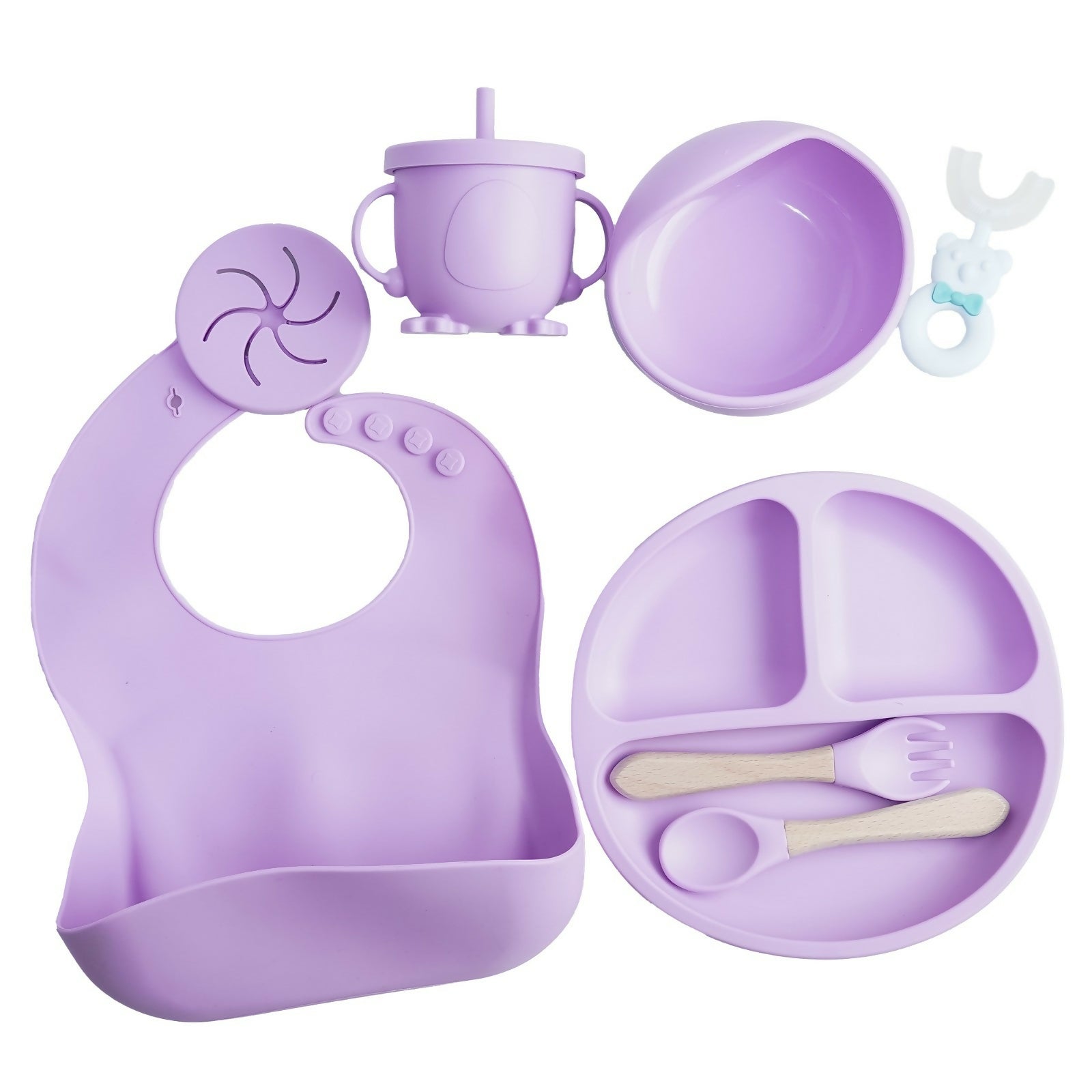 NAUTILUS 9-Piece Silicone Baby Feeding Set – Safe, Durable & Complete Mealtime Solution for Babies & Toddlers