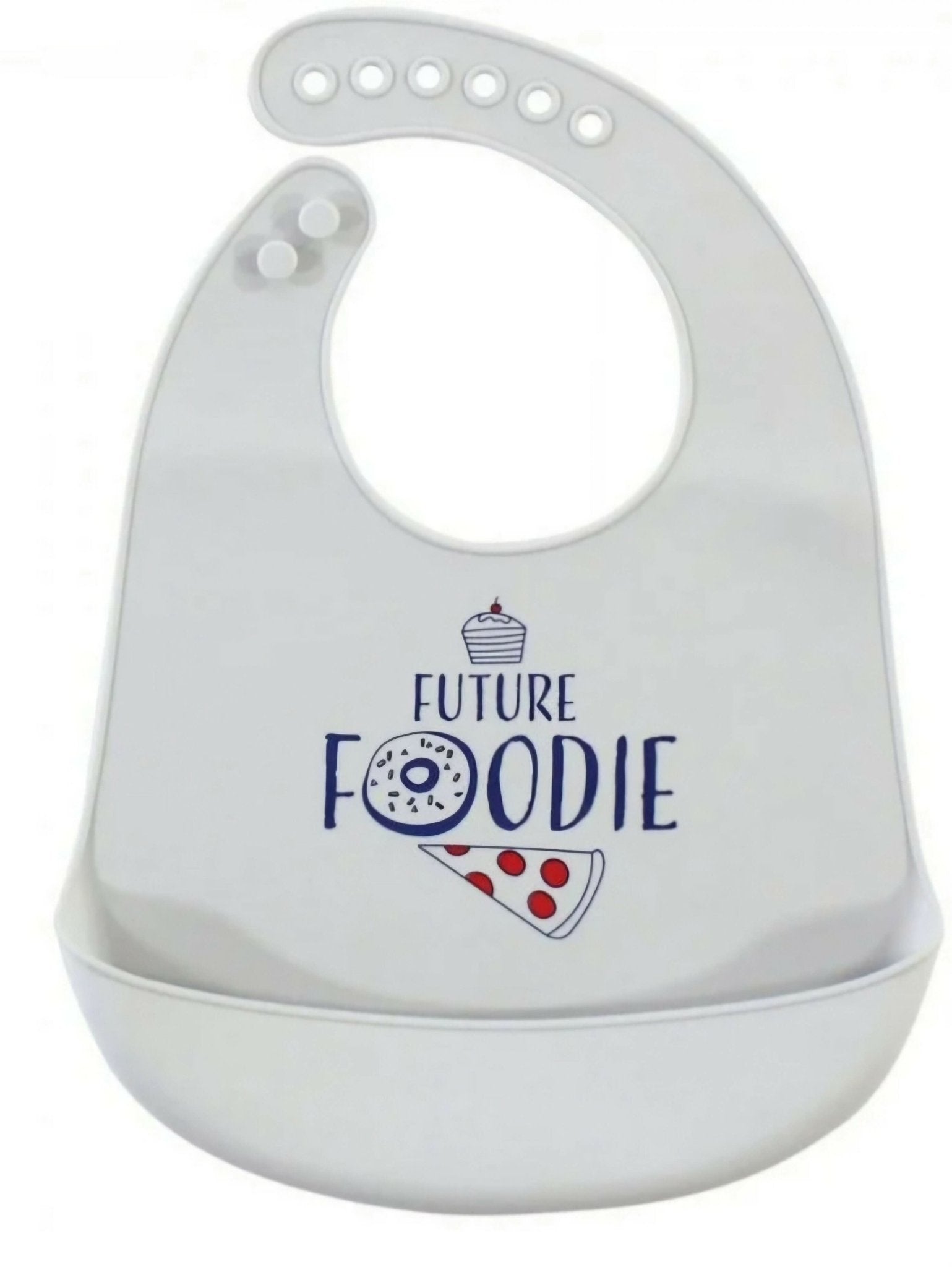 HUDSON BABY Infant Silicone Food Bibs 2 piece, (You Guac My World & Future Foodie)