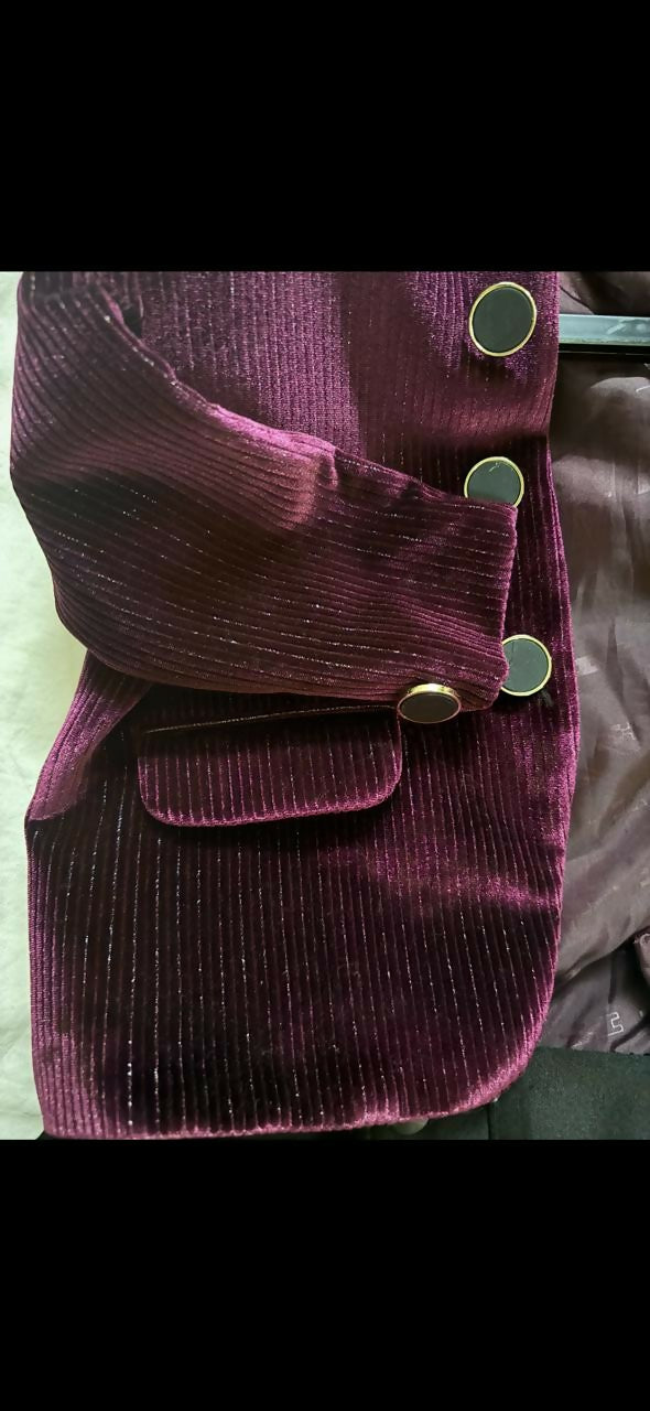 Couture Velvet Blazer with Trousers – Premium Party Wear for Kids