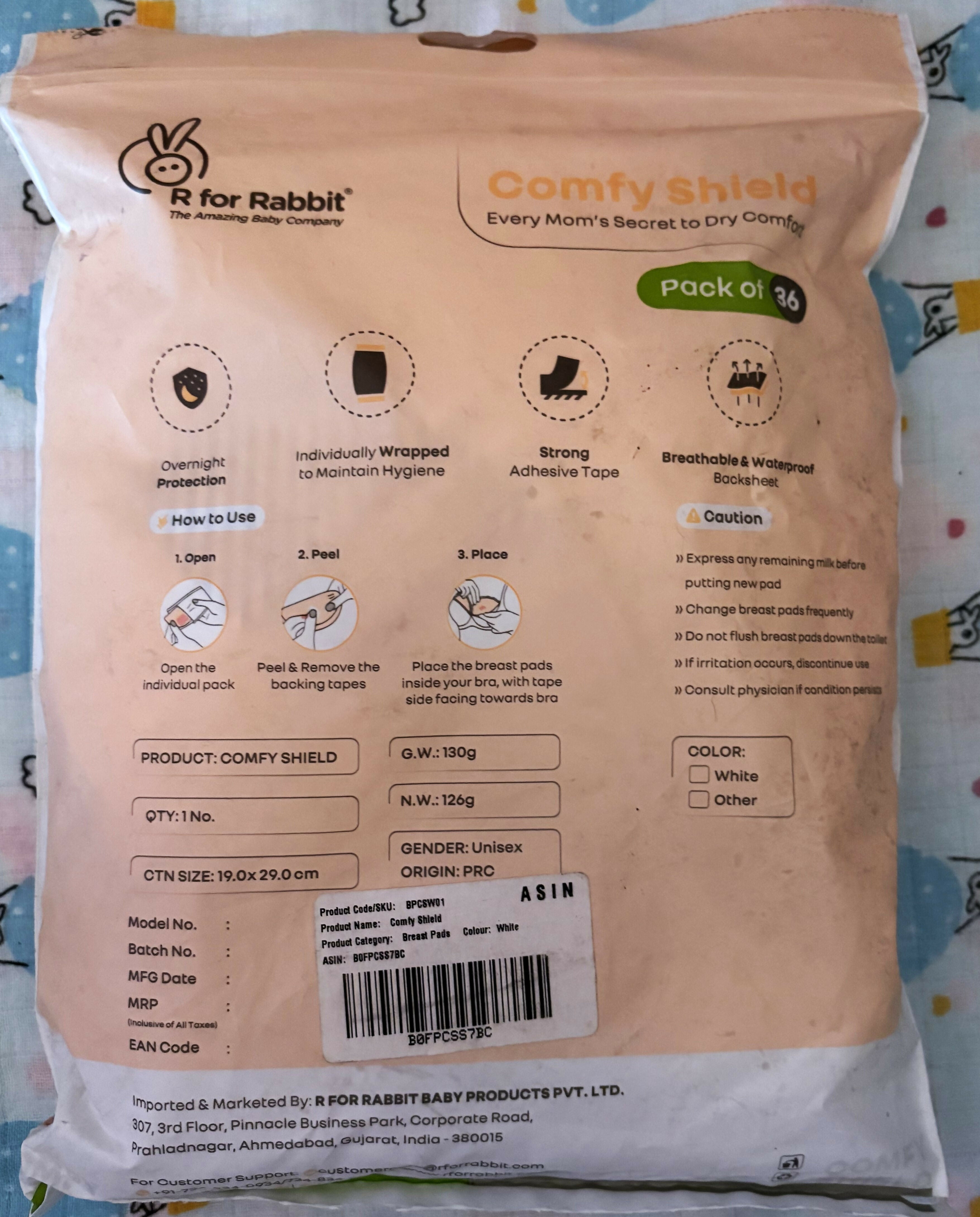 R for Rabbit - Breast Pads / Breast Shield
