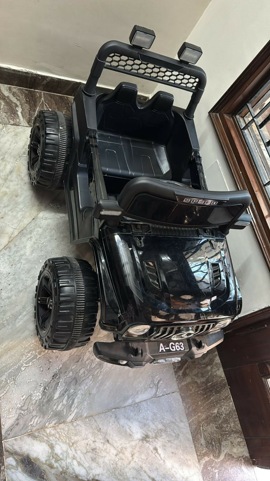 Black Jeep Remote Control and Self Drive Car