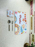 Personalized Kids Dinner Placemat Combo Set