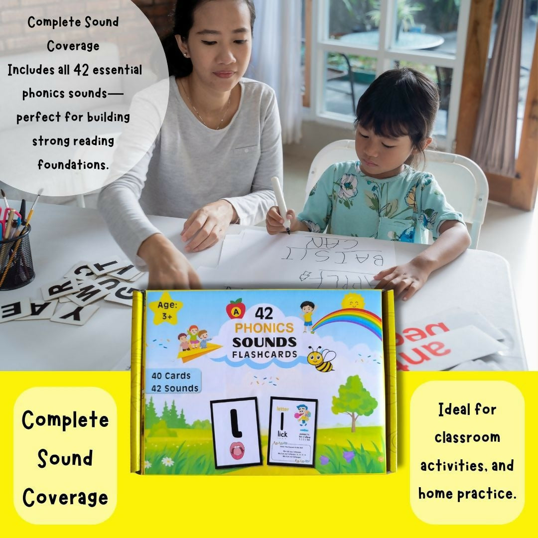 42 Phonics Sound Flashcards