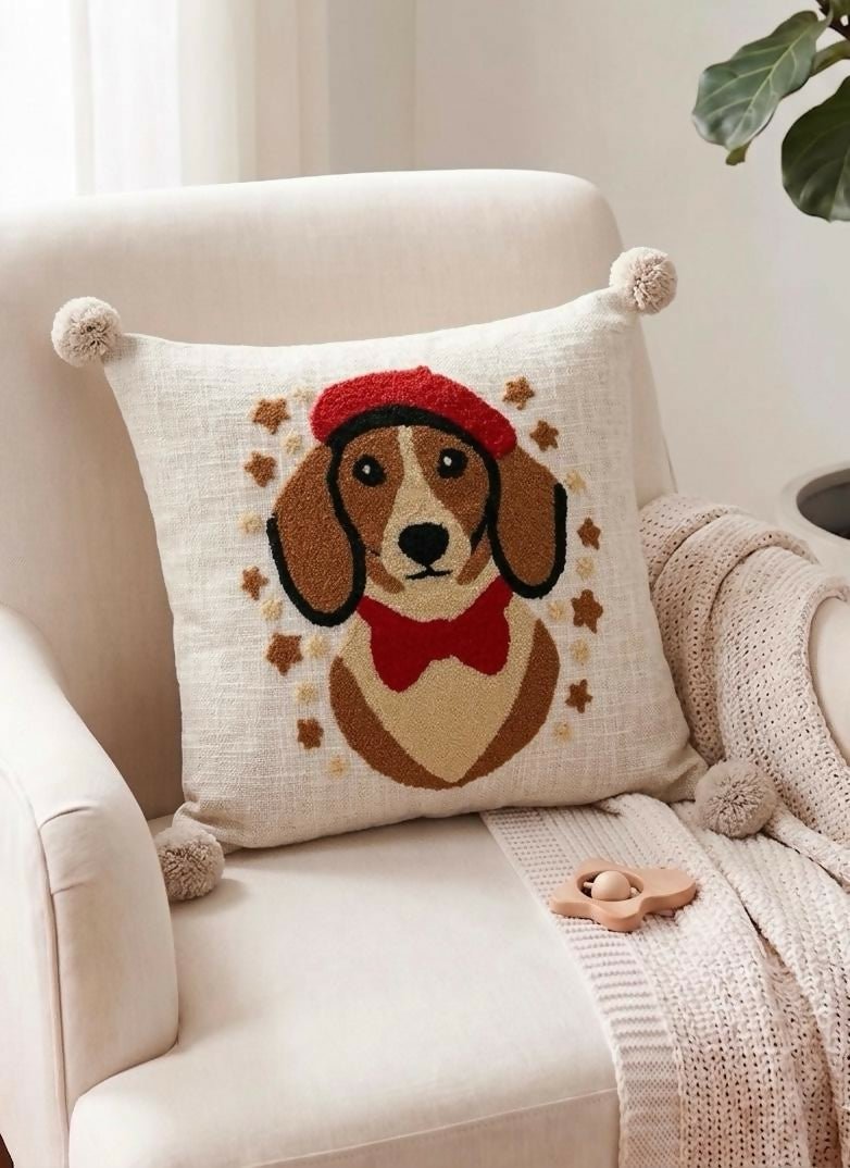 CUDDLE KIDS Hand-Stitched Throw Cushion Covers (Set of 2)