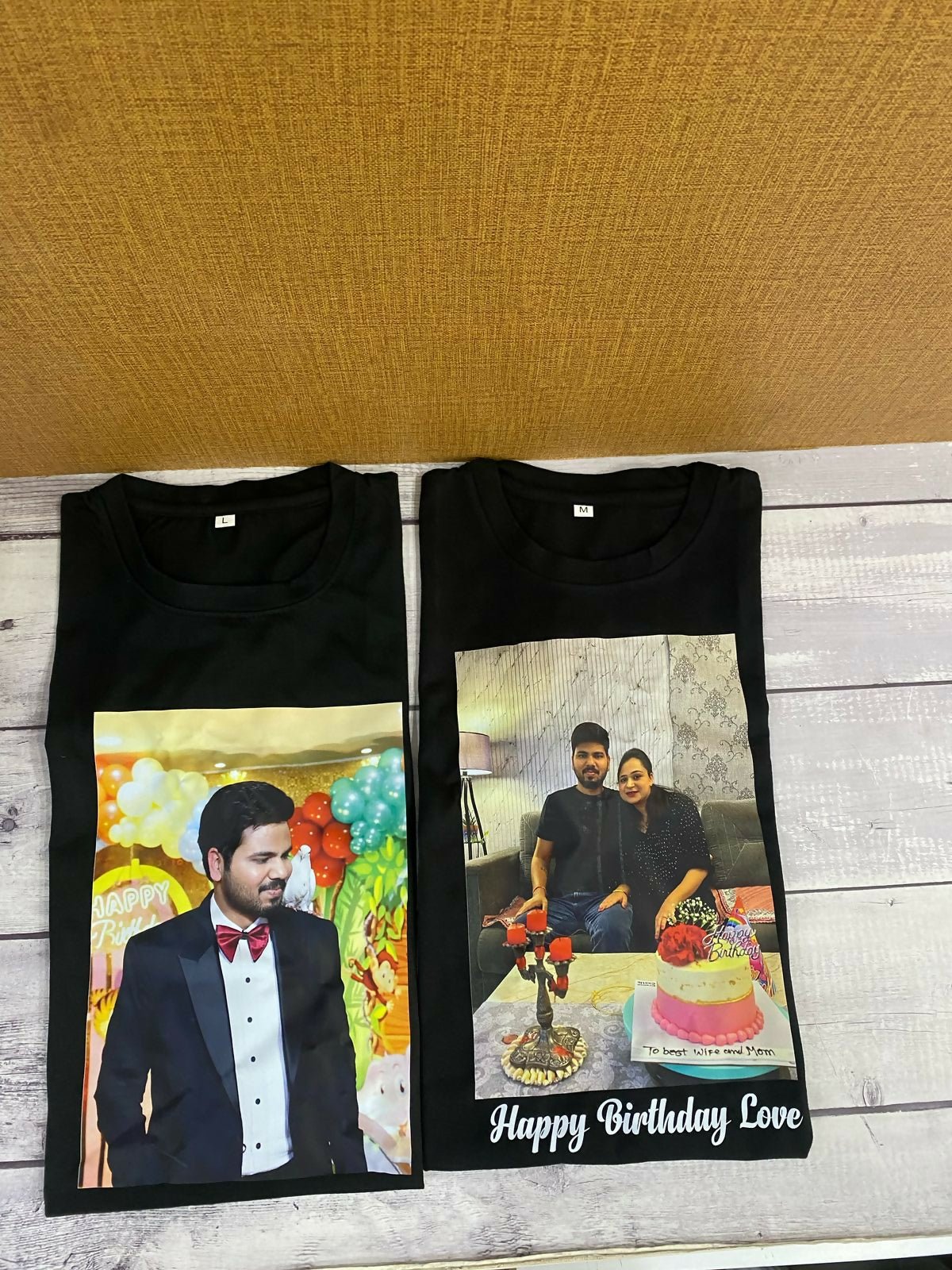 Personalized Photo-Printed Pure Cotton T-Shirt with custom photo printing, soft breathable cotton fabric, comfortable fit, and high-quality print for everyday wear, gifting, and special occasions.