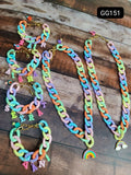 Personalized necklace and bracelet set featuring custom name or initials, premium-quality materials, adjustable fit, and a matching design for everyday wear and gifting.