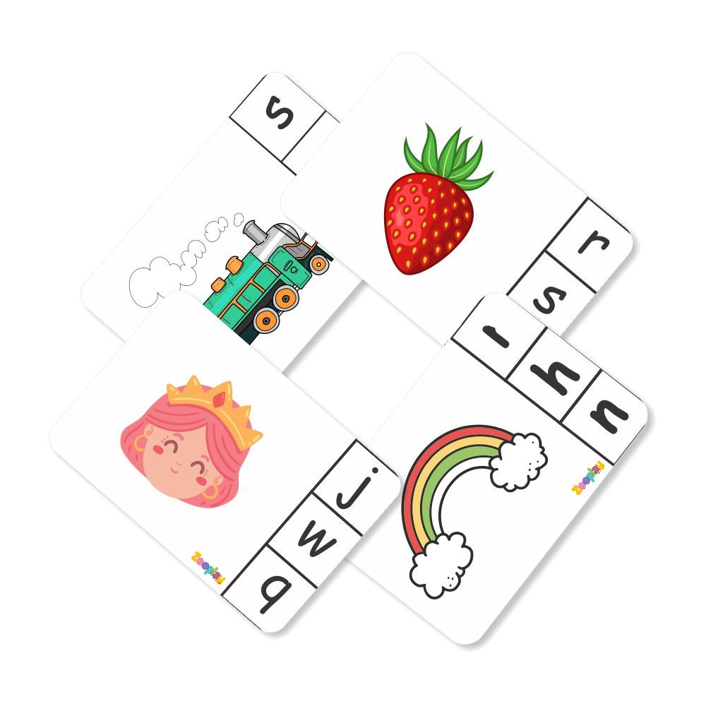 ZOOPLAY Phonics Beginning Sound Activity Flashcards- Pack of 24