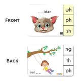 Phonics Blends and Diagraphs Activity Flashcards- Pack of 32