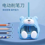 The stationery set includes electric pencil sharpener, electric eraser, desktop vacuum cleaner and 10 eraser refills, which is a good helper for your study