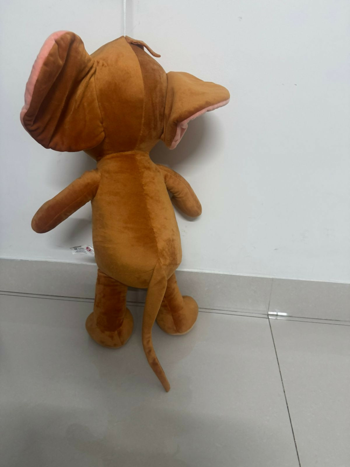 Jerry plush toy, standing Jerry soft toy, Tom and Jerry merchandise, cartoon plush for kids, soft stuffed toy, collectible plush doll
