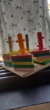 Wooden stacker game