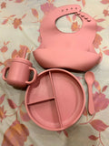 Silicon Baby Feeding Set – 5 Pcs
