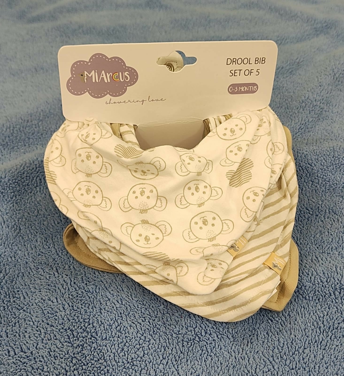 MI ARCUS Feeding, Drool Bibs for Baby Boys, Girls, Newborns(pack of 5)