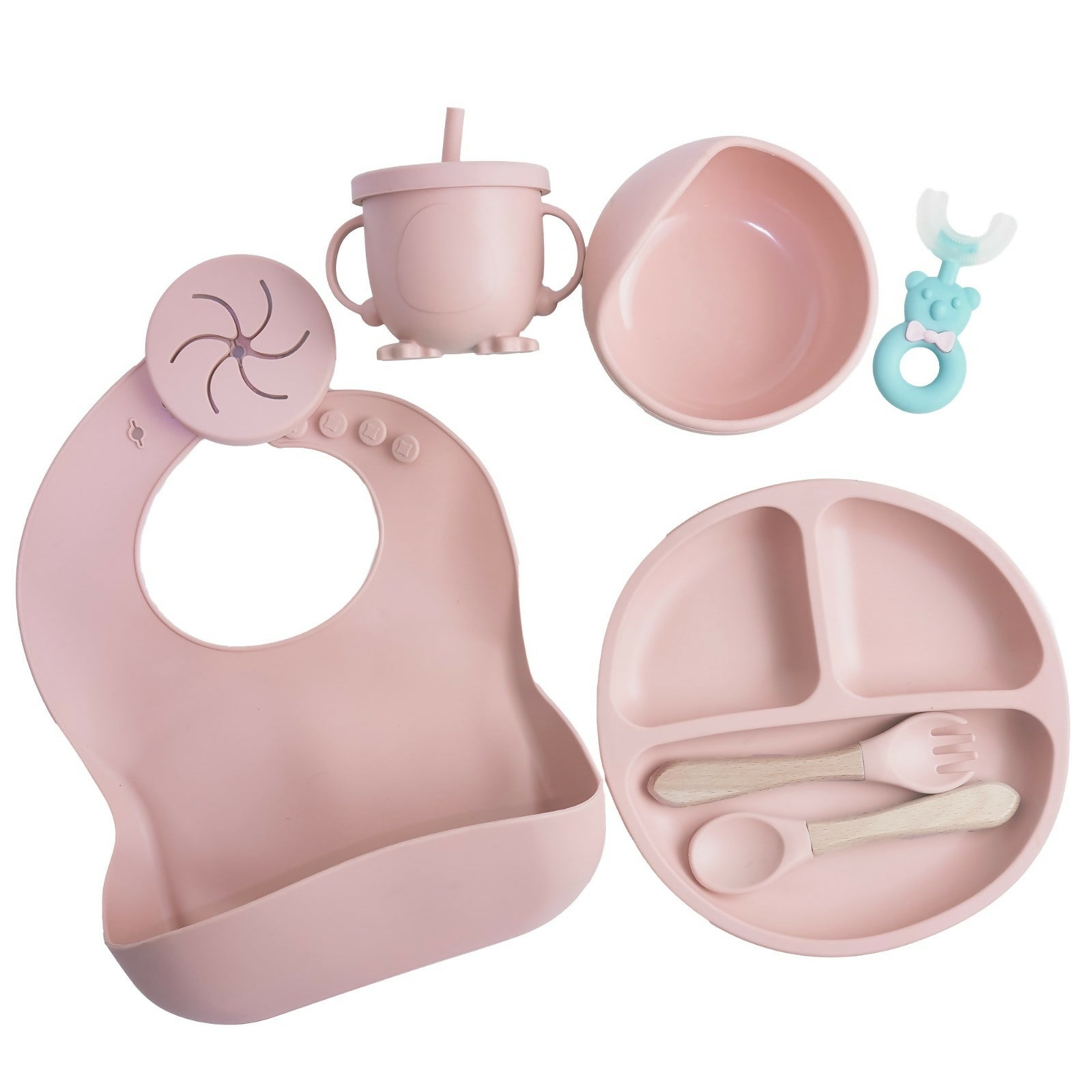 NAUTILUS 9-Piece Silicone Baby Feeding Set – Safe, Durable & Complete Mealtime Solution for Babies & Toddlers