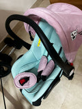 LIFELONG Baby Stroller/Pram, Pink & green