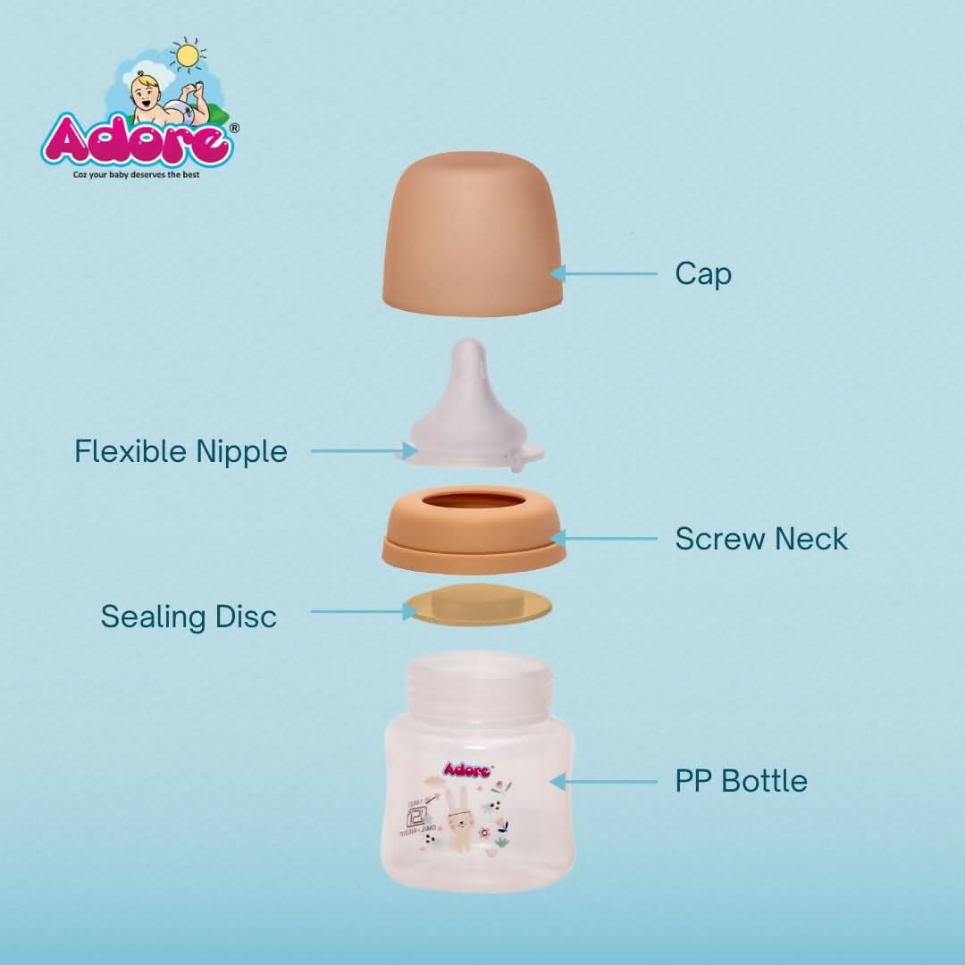 ADORE Skoot Jr 2 Stage Wideneck Feeding Bottle - 125ml - PyaraBaby