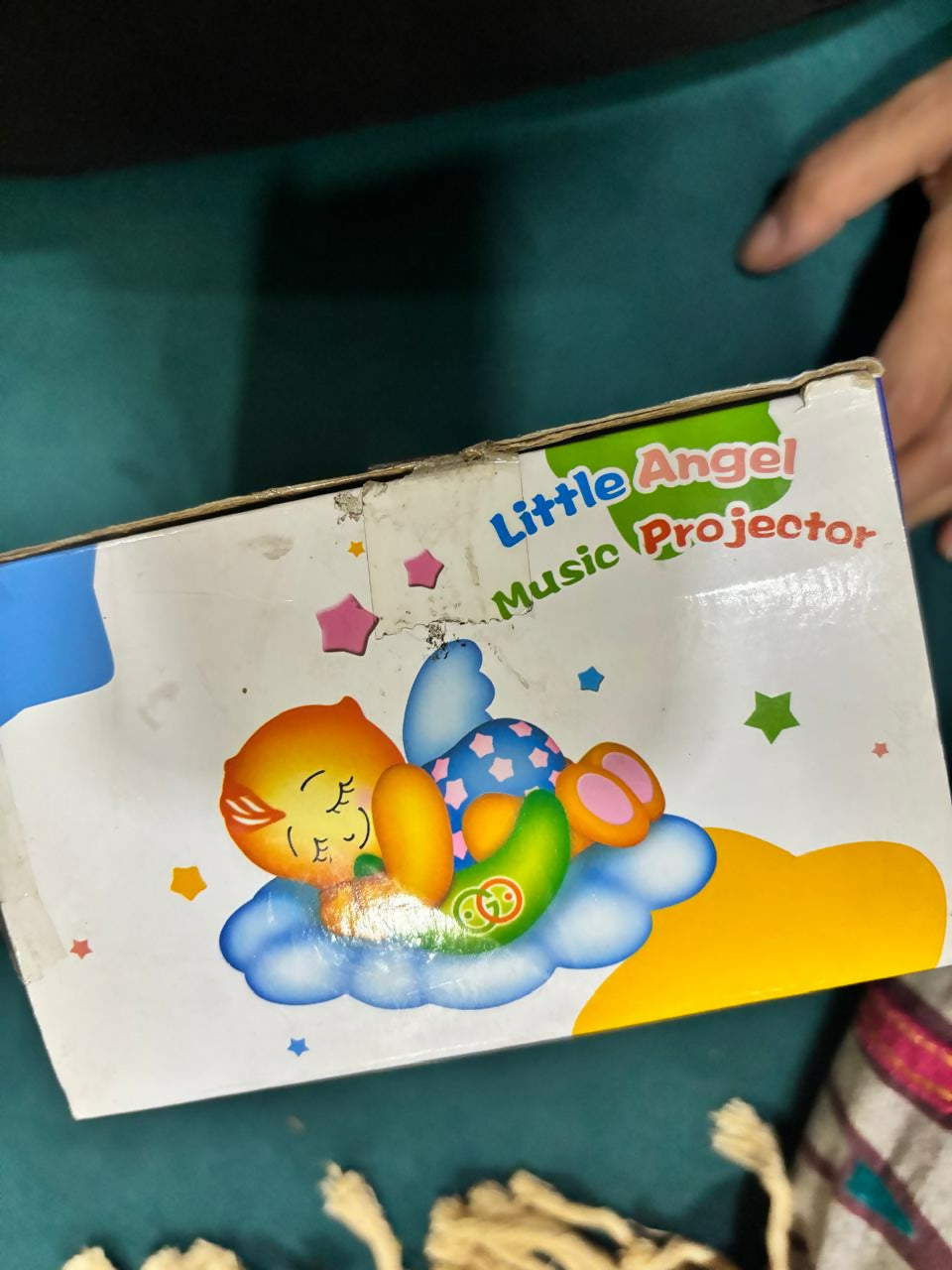 Baby music projector – soothing lights and melodies in a portable, crib- and pram-friendly design.