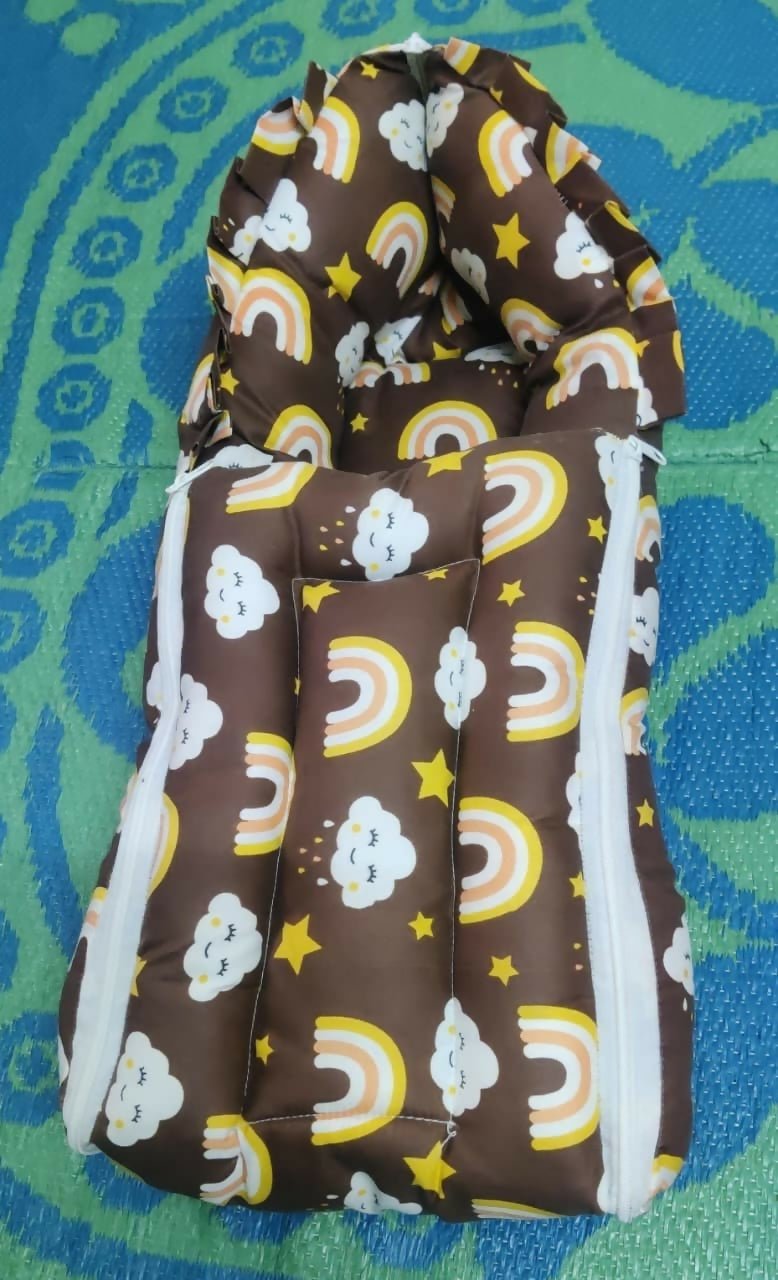 Baby Nest (Infant Lounger) – Rainbow Print