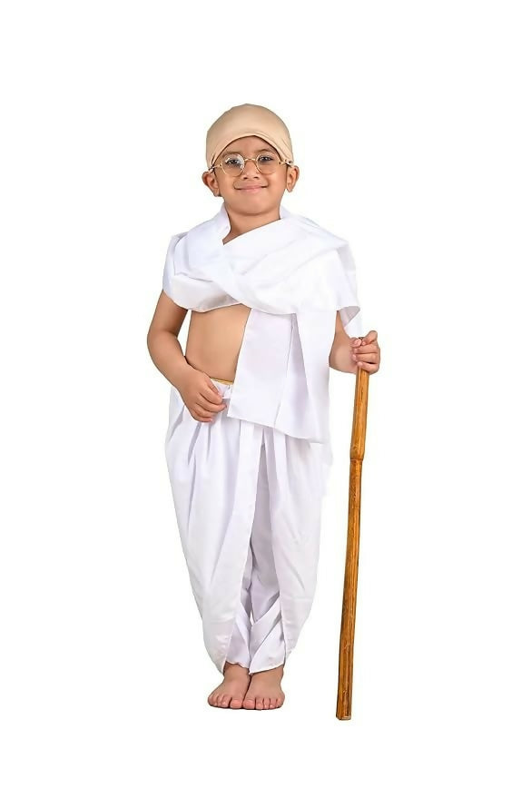 Mahatama Gandhi Dhoti Chadar Freedom Fighter Outfit Fancy Costume PyaraBaby