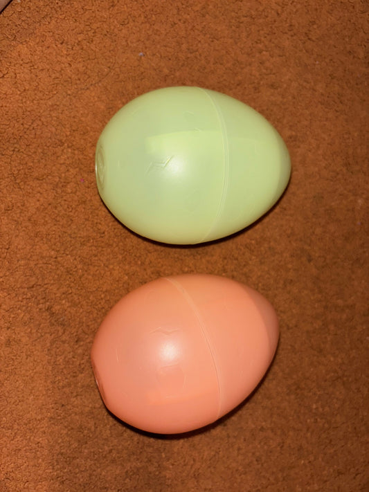 2 Dinosaur Eggs With 1 Dinosaur In Each