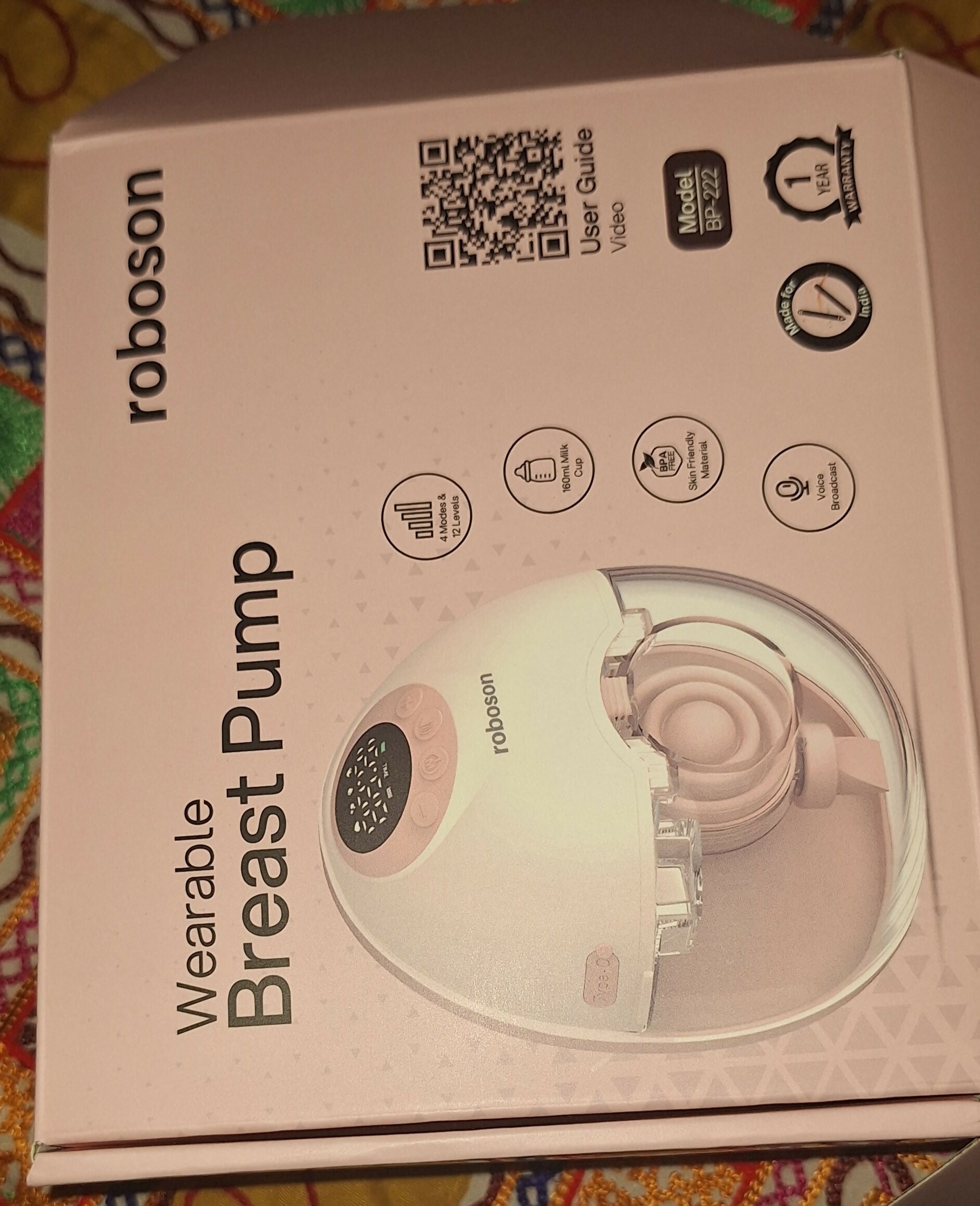 Roboson wearable rechargeable electric pump