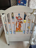 Wooden Baby Crib with Storage, Mattress & Bumper